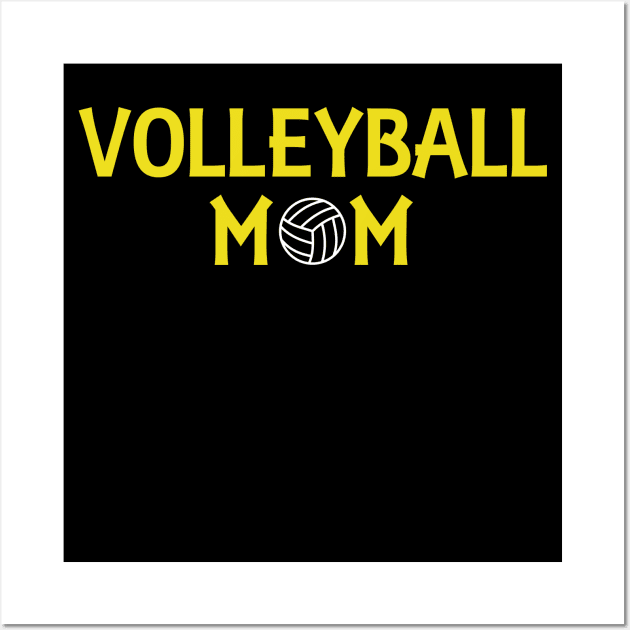 Volleyball mom Wall Art by quotesTshirts